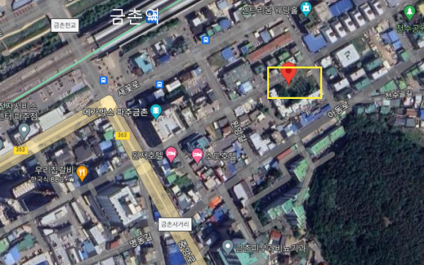 조성위치, 구글지도